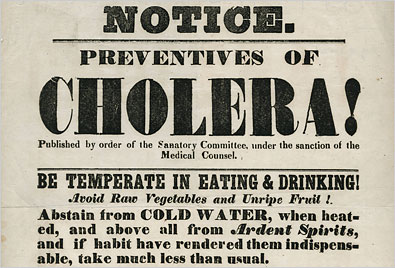 Cholera Advertisement Source Wikipedia